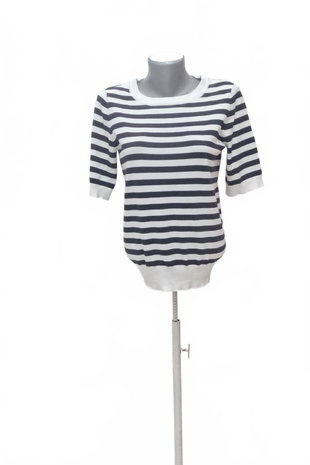 Damen -T-ShirtTchiboohne Aufdruck,farbegestreift,größeS