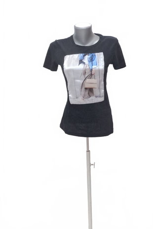 Damen -T-ShirtTchibomit Aufdruck,farbeschwarz,größeS