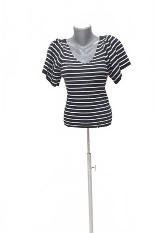Damen -T-ShirtOnlyohne Aufdruck,farbegestreift,größeL