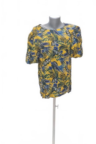 Damen -T-ShirtPapayaohne Aufdruck,farbegemustert,größe42