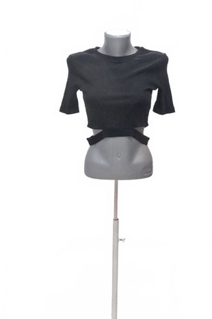 Damen -T-ShirtHouseohne Aufdruck,farbeschwarz,größeL