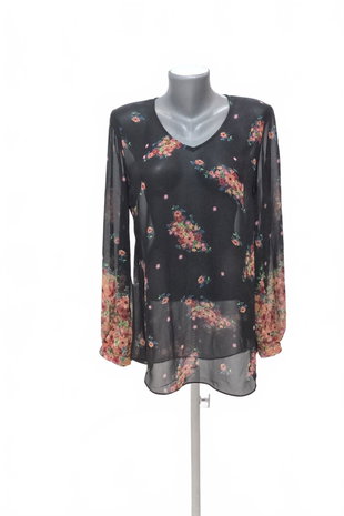 Damen -T-ShirtGenesisohne Aufdruck,farbegeblümt,größeS