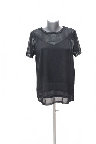 Damen -T-ShirtPromodohne Aufdruck,farbeschwarz,größeL
