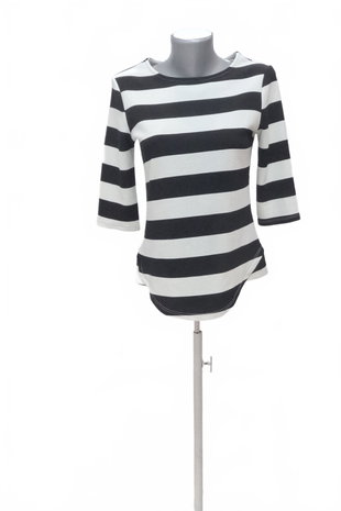 Damen -T-ShirtPromodohne Aufdruck,farbegestreift,größeS