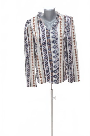 Damen -T-ShirtSheinohne Aufdruck,farbegemustert,größe36