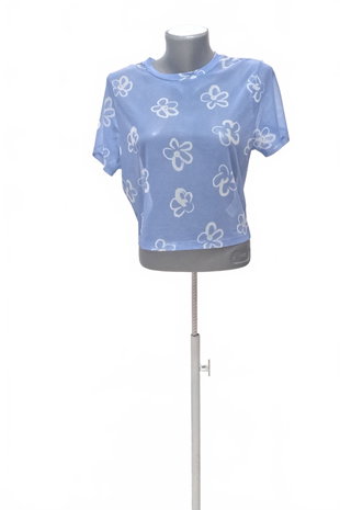 Damen -T-ShirtPrimarkohne Aufdruck,farbegeblümt,größeL