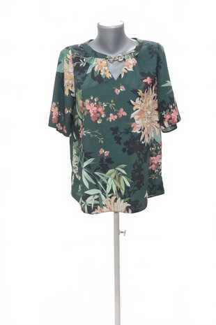 Damen -T-ShirtF&Fohne Aufdruck,farbegeblümt,größe38