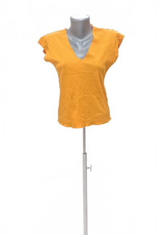 Damen -T-ShirtReservedohne Aufdruck,farbegelb,größeS
