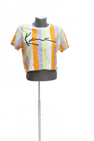 Damen -T-ShirtGenesisohne Aufdruck,farbegestreift,größeS
