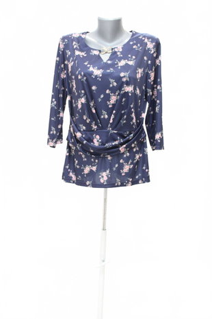 Damen -T-ShirtGenesisohne Aufdruck,farbegeblümt,größe46