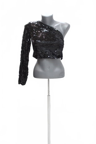 Damen -T-ShirtSinsayohne Aufdruck,farbeschwarz,größe2XS