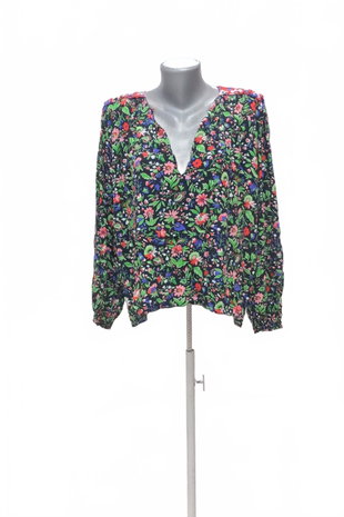 Damen -T-ShirtZaraohne Aufdruck,farbegeblümt,größeL