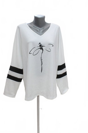 Damen -T-ShirtGenesismit Aufdruck,farbemehrfarbig,größe2XL
