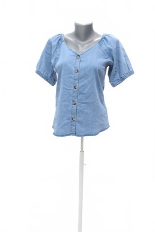 Damen -T-ShirtGenesisohne Aufdruck,farbedenim,größeM