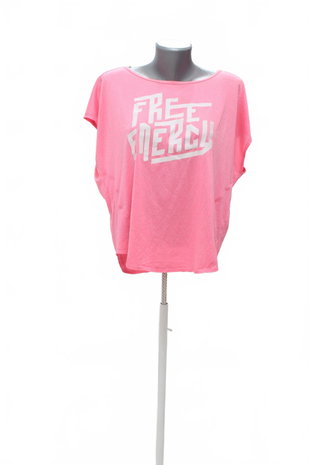 Damen -T-ShirtGenesismit Aufdruck,farberute,größeL