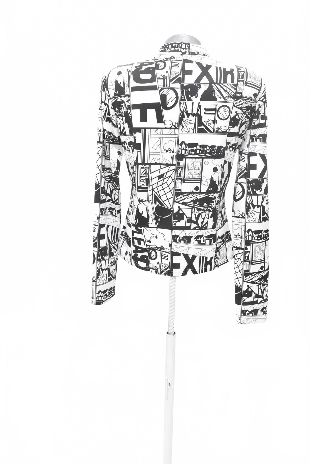 Damen -T-ShirtSheinohne Aufdruck,farbegemustert,größe44