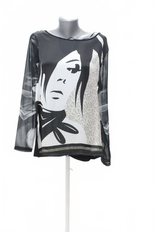 Damen -T-ShirtGenesisohne Aufdruck,farbegemustert,größeL