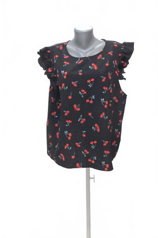 Damen -T-ShirtSheinohne Aufdruck,farbegemustert,größe3XL