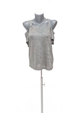 Damen -T-ShirtF&Fohne Aufdruck,farbegrau,größe36