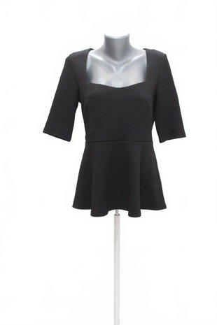 Damen -T-ShirtH&Mohne Aufdruck,farbeschwarz,größeL