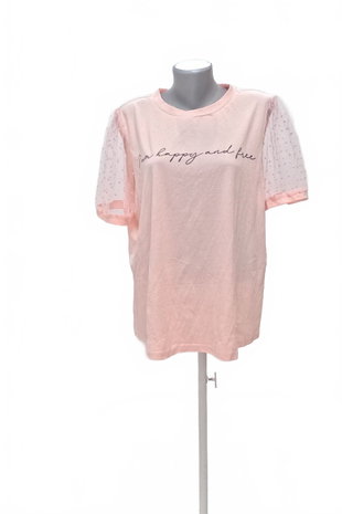 Damen -T-ShirtSheinmit Aufdruck,farberute,größe2XL