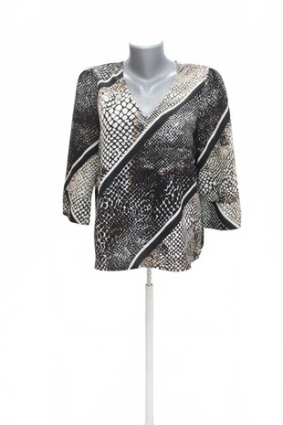 Damen -T-ShirtVero Modaohne Aufdruck,farbeanimal-print,größeM