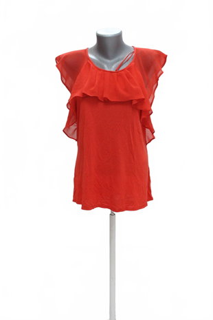 Damen -T-ShirtGeorgeohne Aufdruck,farberot,größe44
