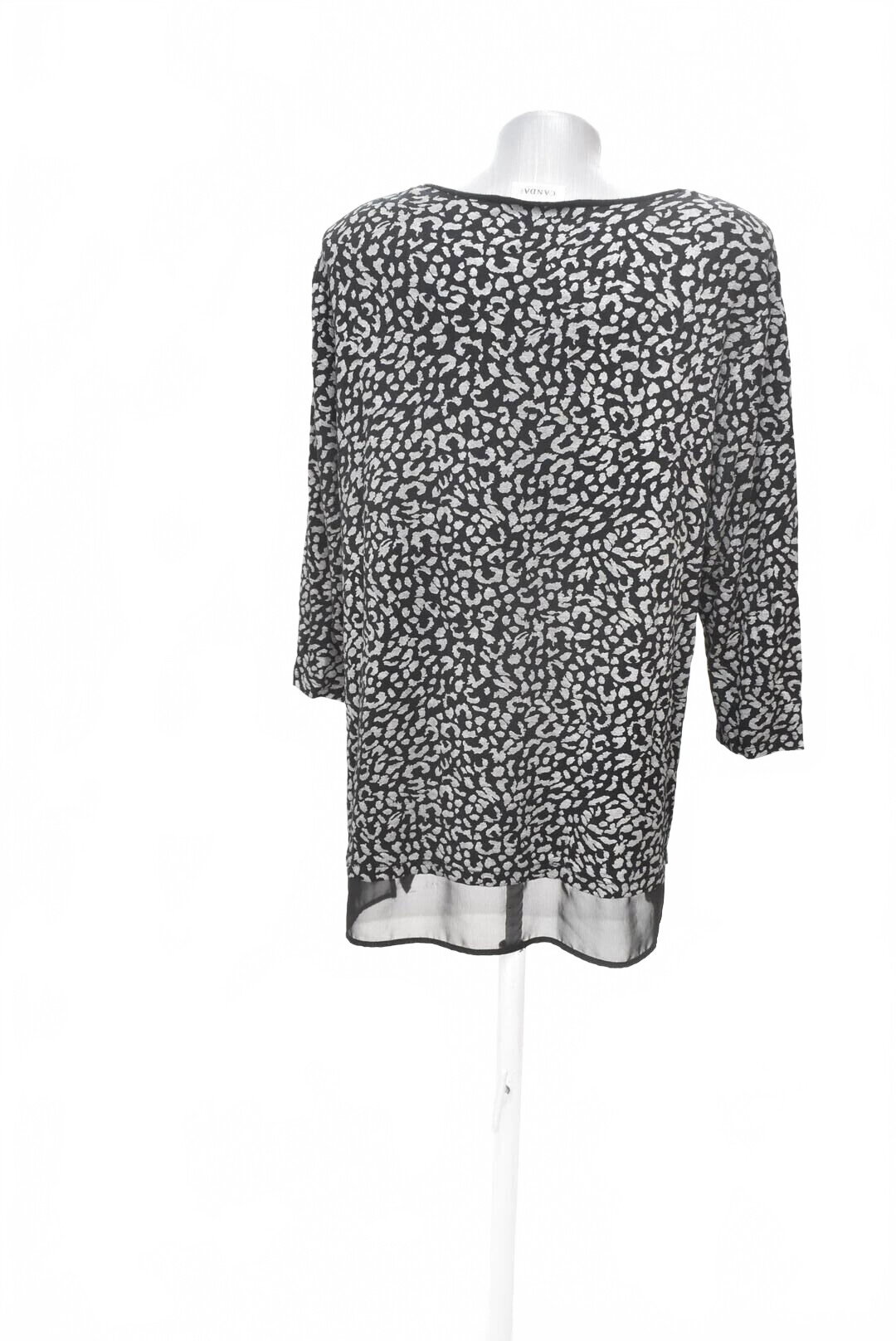 Damen -T-ShirtCandaohne Aufdruck,farbeanimal-print,größeL