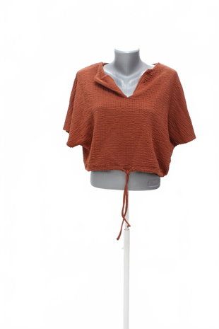 Damen -T-ShirtZaraohne Aufdruck,farbebraun,größeM