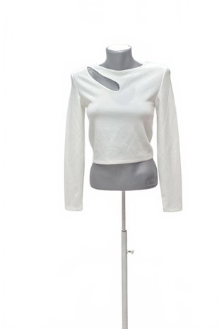 Damen -T-ShirtSinsayohne Aufdruck,farbeweiss,größeXS