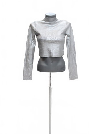 Damen -T-ShirtGenesisohne Aufdruck,farbesilber,größeM