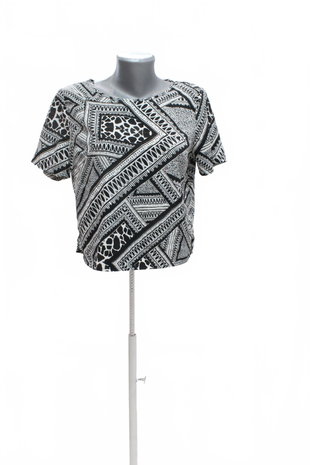 Damen -T-ShirtF&Fohne Aufdruck,farbegemustert,größe40
