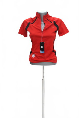 Damen -T-ShirtArcoreohne Aufdruck,farberot,größeS