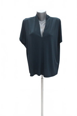 Damen -T-ShirtH&Mohne Aufdruck,farbeblau,größeXL