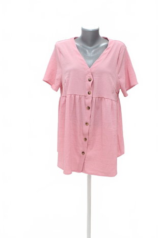 Damen -T-ShirtSheinohne Aufdruck,farberute,größe2XL