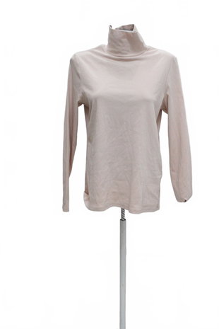 Damen -T-ShirtUniqloohne Aufdruck,farberute,größeL