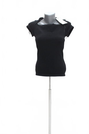 Damen -T-ShirtZaraohne Aufdruck,farbeschwarz,größeL