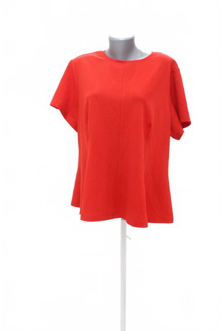 Damen -T-ShirtH&Mohne Aufdruck,farberot,größe2XL