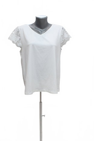 Damen -T-ShirtGenesisohne Aufdruck,farbeweiss,größeXL