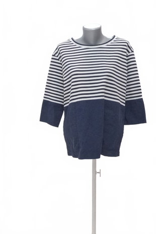 Damen -T-ShirtCosohne Aufdruck,farbegestreift,größeM