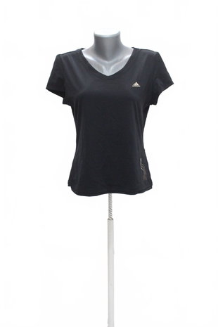 Damen -T-ShirtAdidasohne Aufdruck,farbeschwarz,größe42