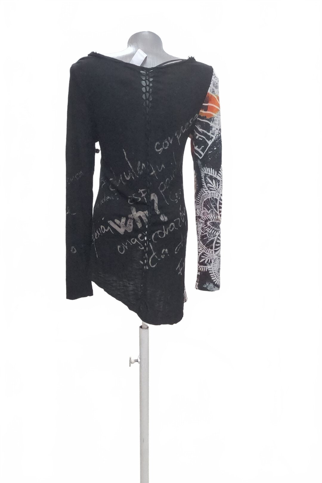 Damen -T-ShirtDesigualohne Aufdruck,farbegemustert,größeM