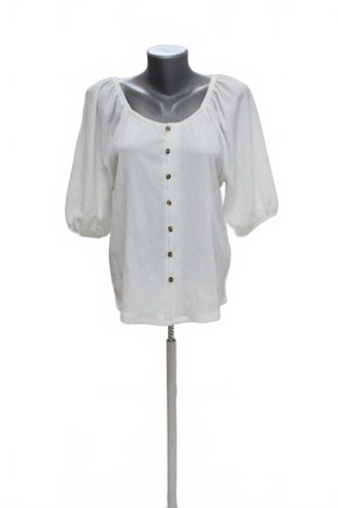 Damen -T-ShirtF&Fohne Aufdruck,farbeweiss,größe36