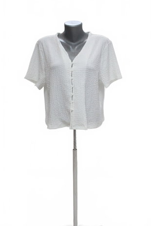Damen -T-ShirtGenesisohne Aufdruck,farbeweiss,größeXL