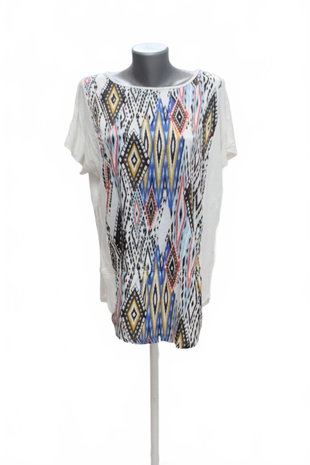 Damen -T-ShirtGenesismit Aufdruck,farbeweiss,größe42