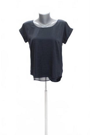 Damen -T-ShirtCommaohne Aufdruck,farbeblau,größe34