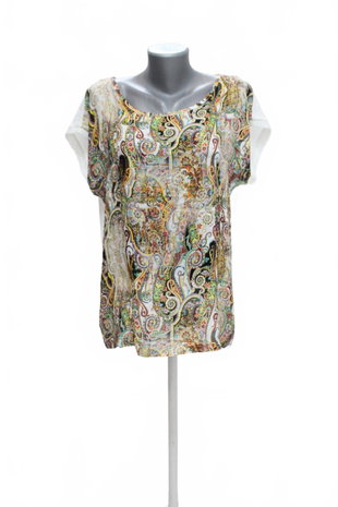 Damen -T-ShirtGenesisohne Aufdruck,farbegemustert,größeXL
