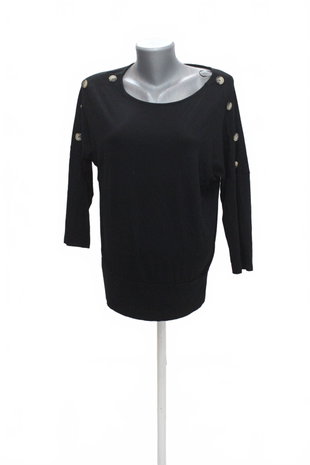 Damen -T-ShirtF&Fohne Aufdruck,farbeschwarz,größe40