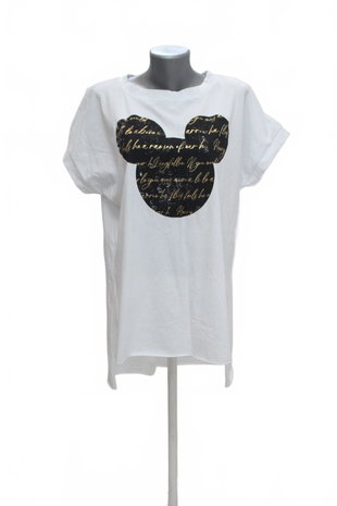 Damen -T-ShirtGenesismit Aufdruck,farbeweiss,größeXL