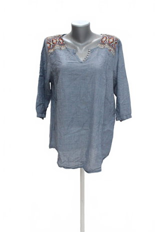 Damen -T-ShirtGenesisohne Aufdruck,farbeblau,größe46